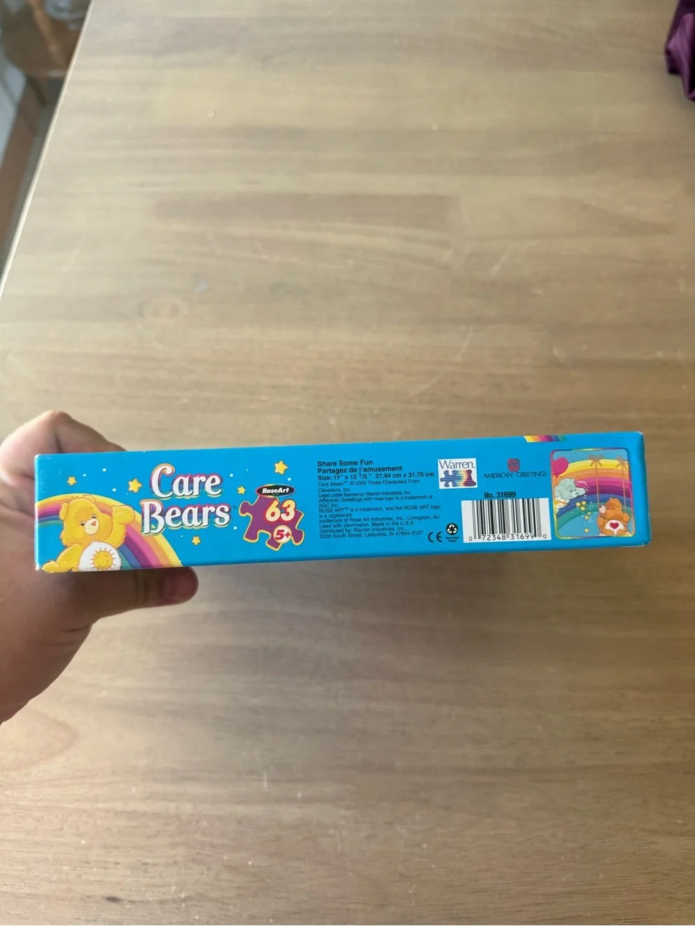 Vtg 2005 Care Bears 63pc Puzzle “Share Some Fun” by RoseArt Factory NEW Sealed